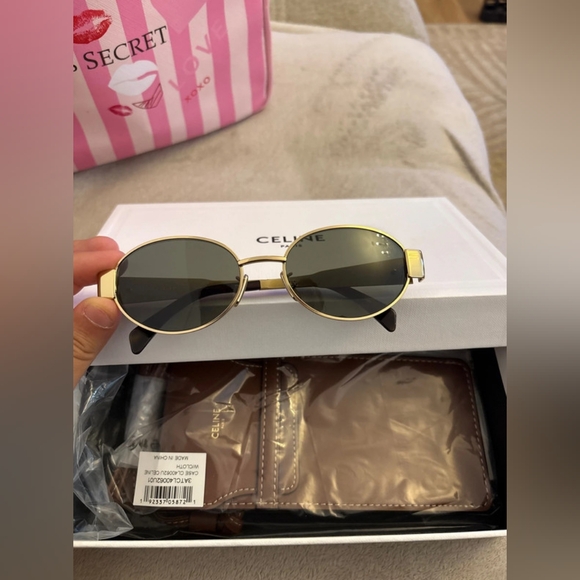 Celine Triomphe 01 Metal Sunglasses - Picture 1 of 9